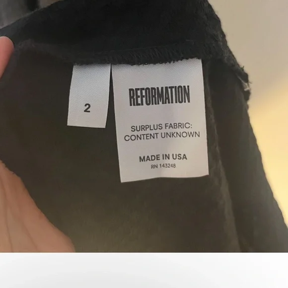 REFORMATION VISTA MAXI WRAP DRESS WITH CUTOUT IN BLACK SIZE 2 - Picture 6 of 6